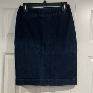 Coldwater Creek Denim dark wash skirt